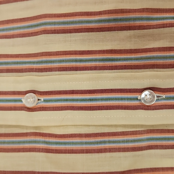 Vintage 70s Kings Road Shope Sears Comfort Short Sleeve Shirt XL Striped - Picture 9 of 9